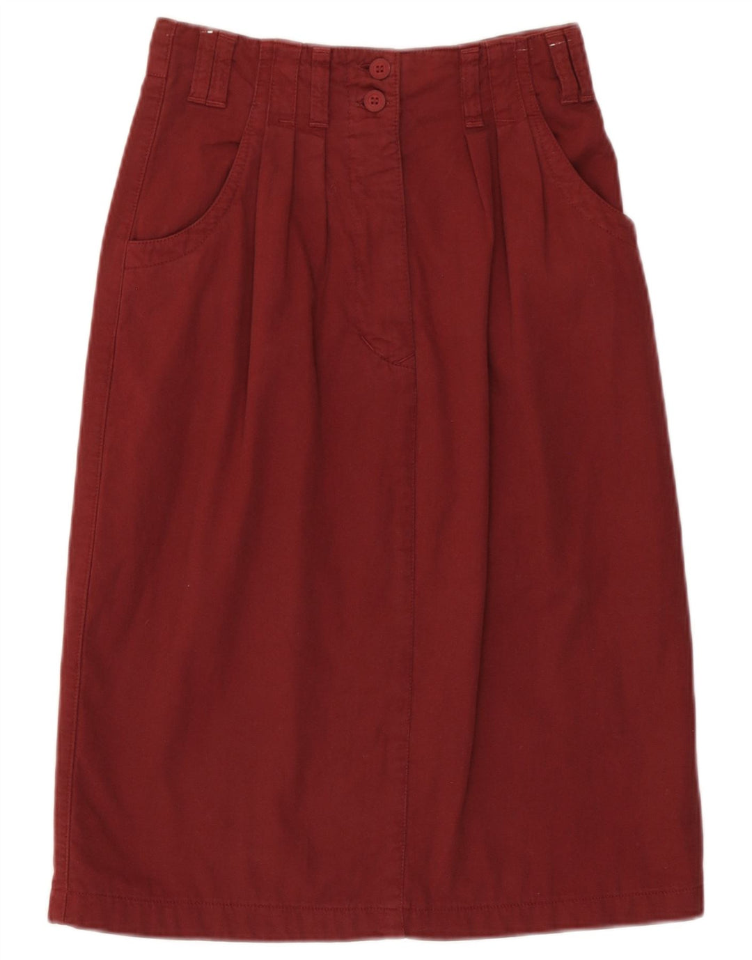Vintage dame midi nederdel IT 40 Medium Bourgogne bomuld