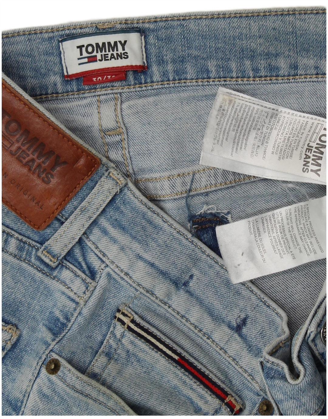 TOMMY HILFIGER Mens Skinny Jeans W30 L32 Blue