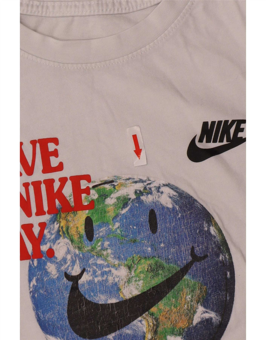 Nike Boys Grafisk T-Shirt Top 13-14 år XL Hvid