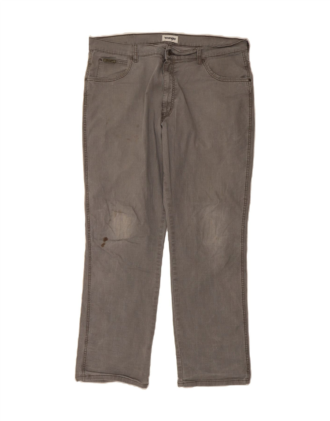 WRANGLER Mens Texas Straight Jeans W40 L32 Grey Cotton Vintage Wrangler and Second-Hand Wrangler from Messina Hembry 