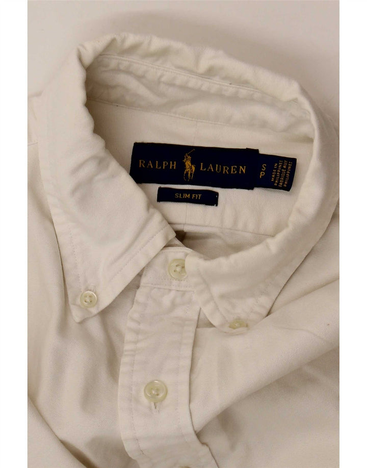 Ralph Lauren Herre Slim Fit skjorte lille hvid