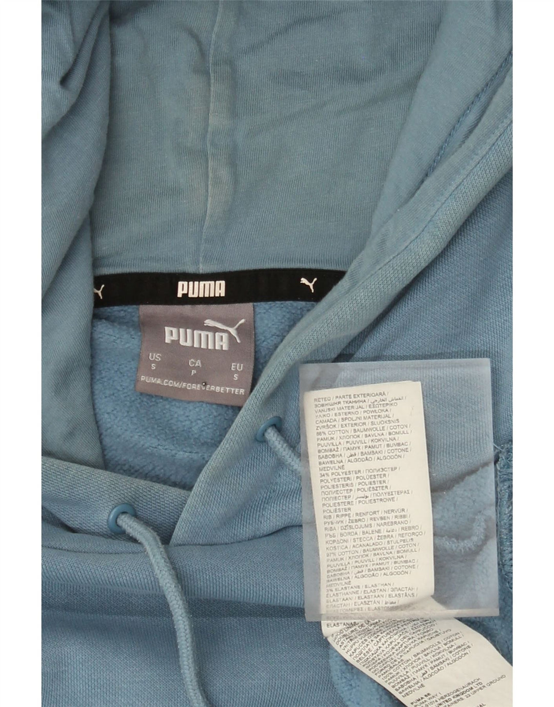 Puma Hættetrøje til mænd, lille blå bomuld