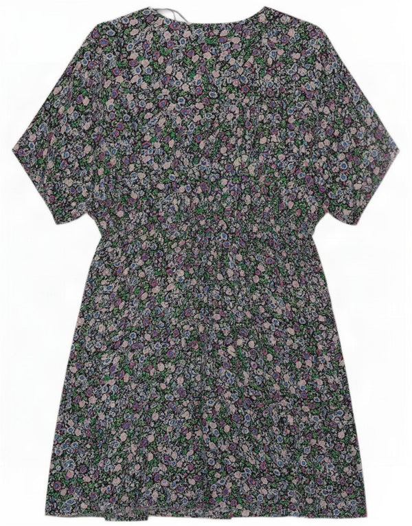 Marks & Spencer Dame A-Line Kjole UK 16 Large Multicolored Floral