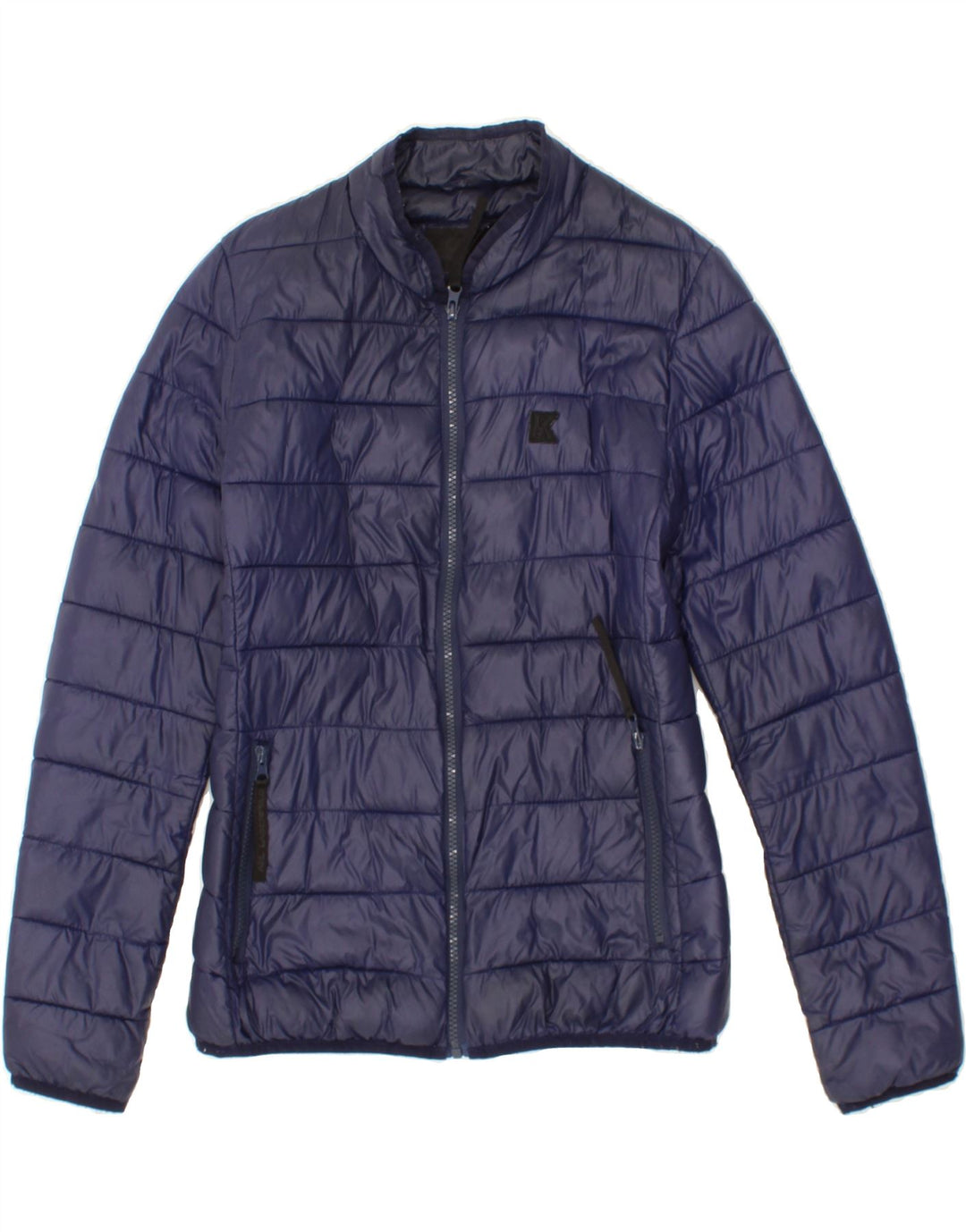 KARL LAGERFELD Womens Padded Jacket UK 10 Small Navy Blue Nylon Vintage Karl Lagerfeld and Second-Hand Karl Lagerfeld from Messina Hembry 
