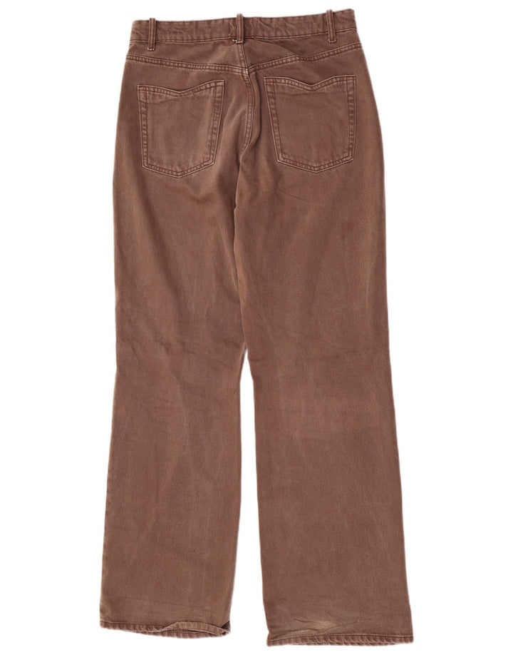 Zara lige jeans til kvinder W30 L33 brun bomuld