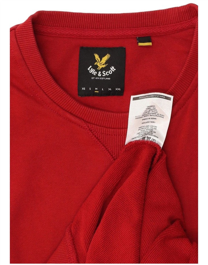 LYLE & SCOTT Sweatshirt til mænd Medium Rød Bomuld
