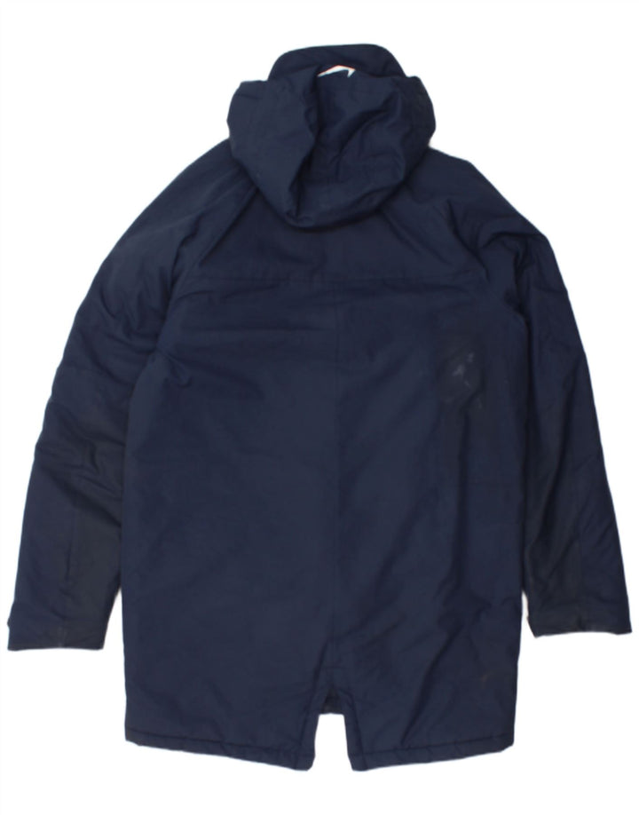Nike Polstret frakke med hætte til mænd UK 38 Medium Navy Blue Polyester