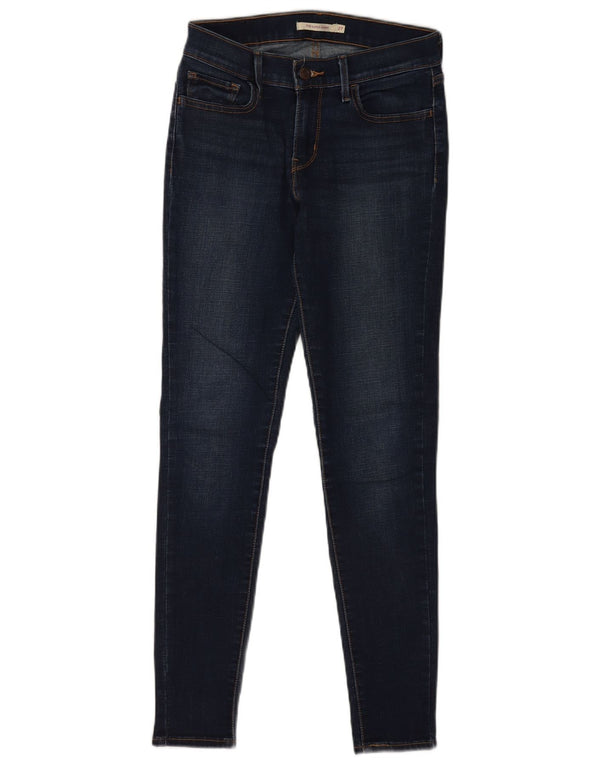Levi's Dame 710 Super Skinny Jeans W27 L30 Marineblå Bomuld