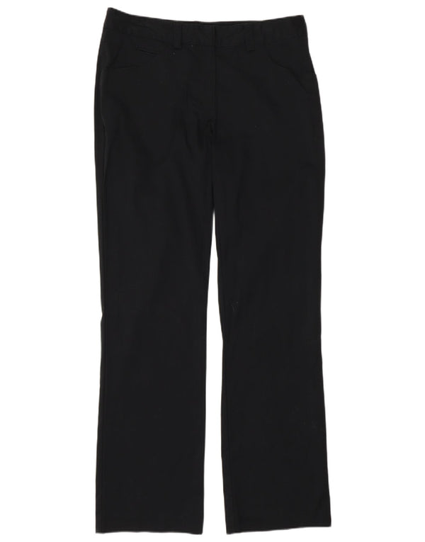 Nike lige fritidsbukser til kvinder UK 10 Small W32 L30 Sort bomuld