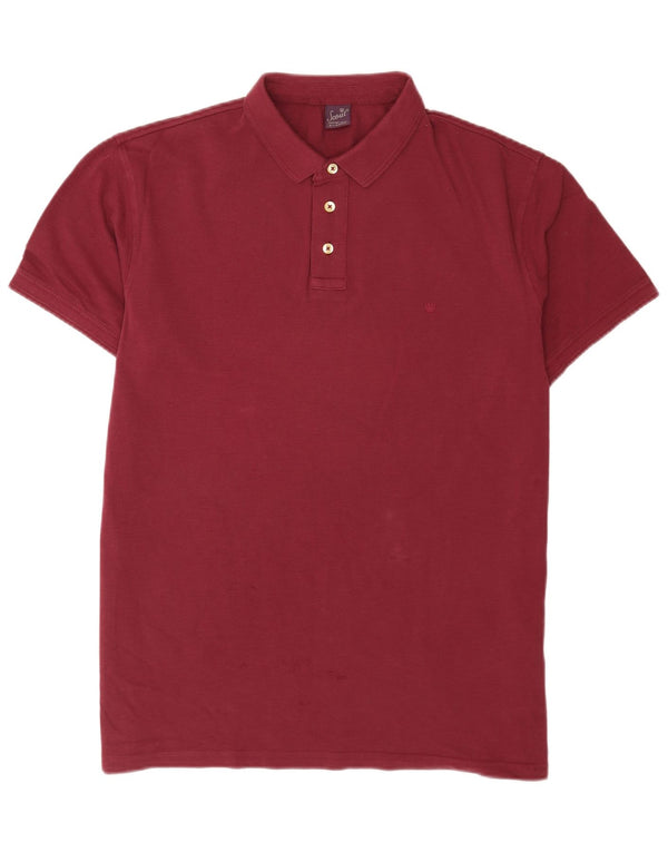Scout herre poloshirt XL rødbrun bomuld