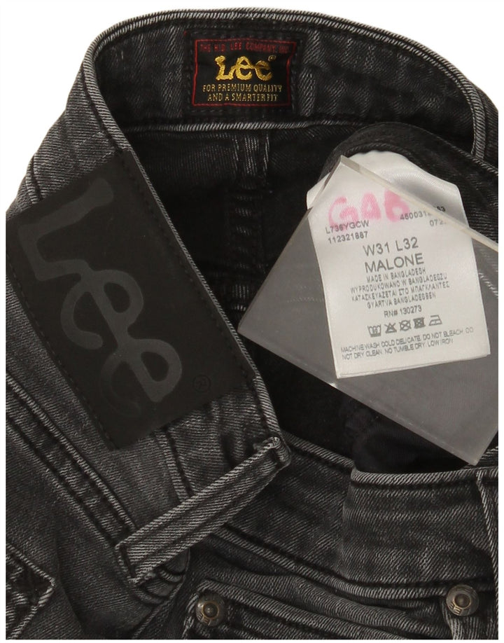 Lee Herre Malone Slim Jeans W31 L27 Grå Bomuld