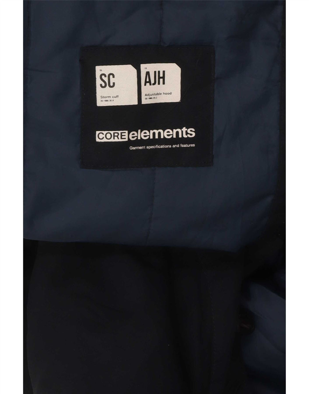 Jack & Jones Herre hættepolstret jakke UK 40 Large Navy Blue Modern