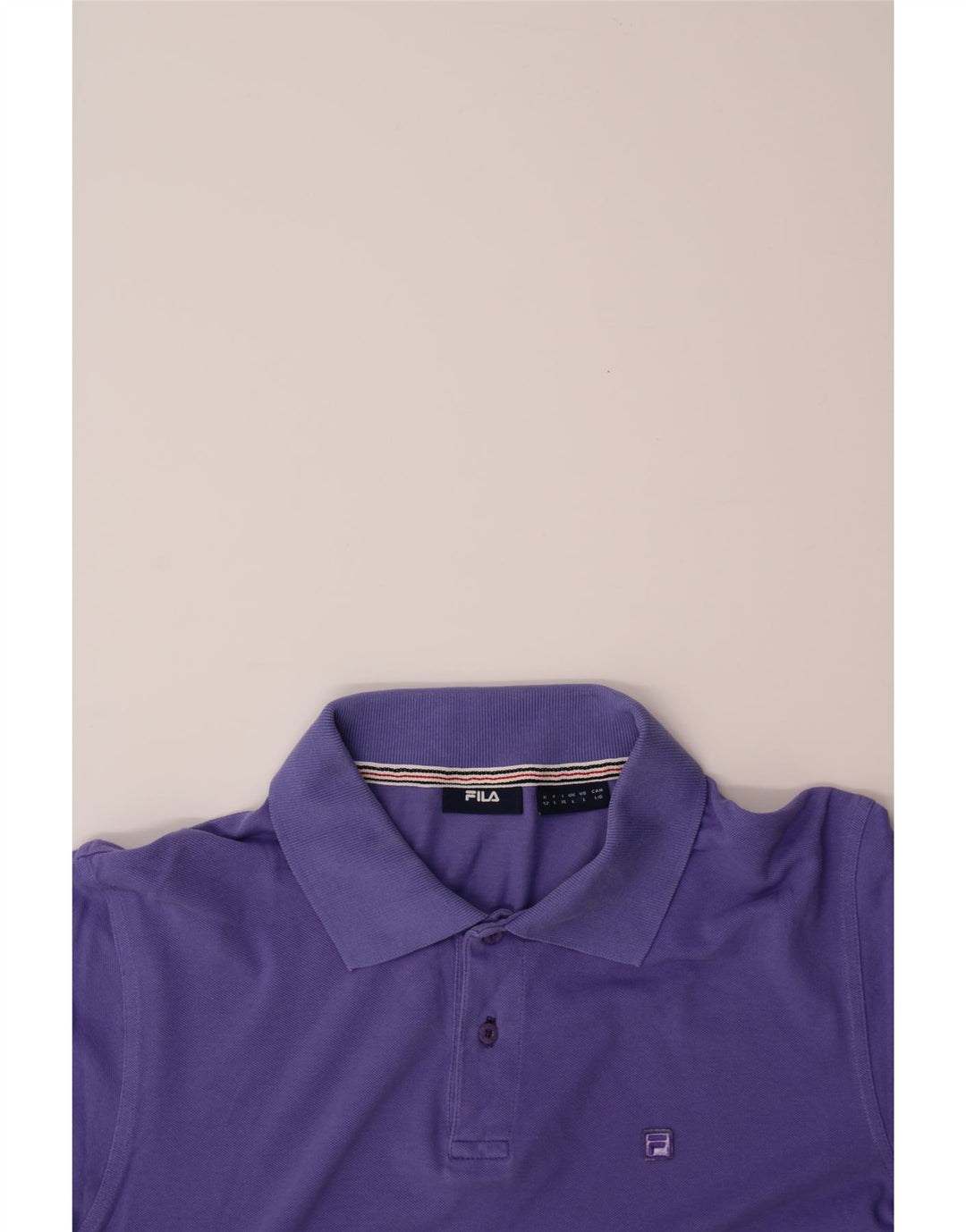 FILA Mens Polo Shirt Large Purple Cotton Vintage Fila and Second-Hand Fila from Messina Hembry 