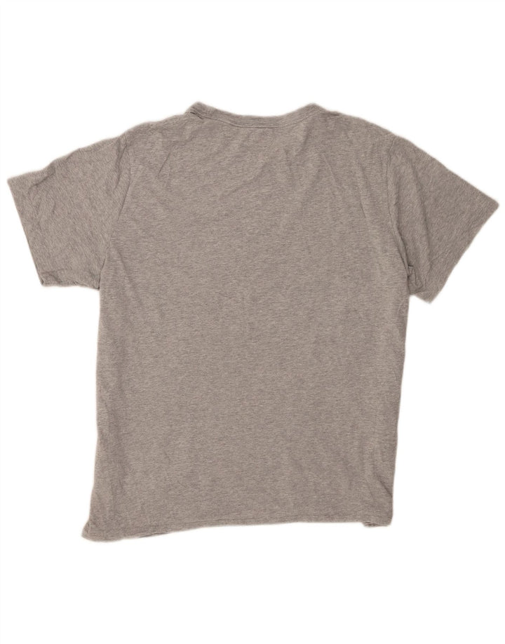 Nike T-shirt top til mænd, stor grå flækket bomuld