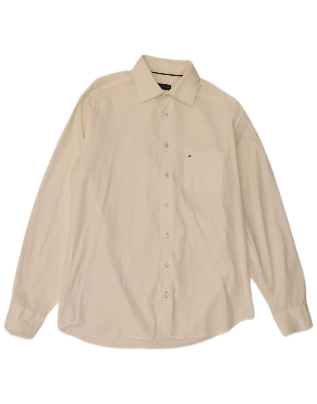 Tommy Hilfiger Herreskjorte str. 39 15 1/2 Medium Off White Bomuld