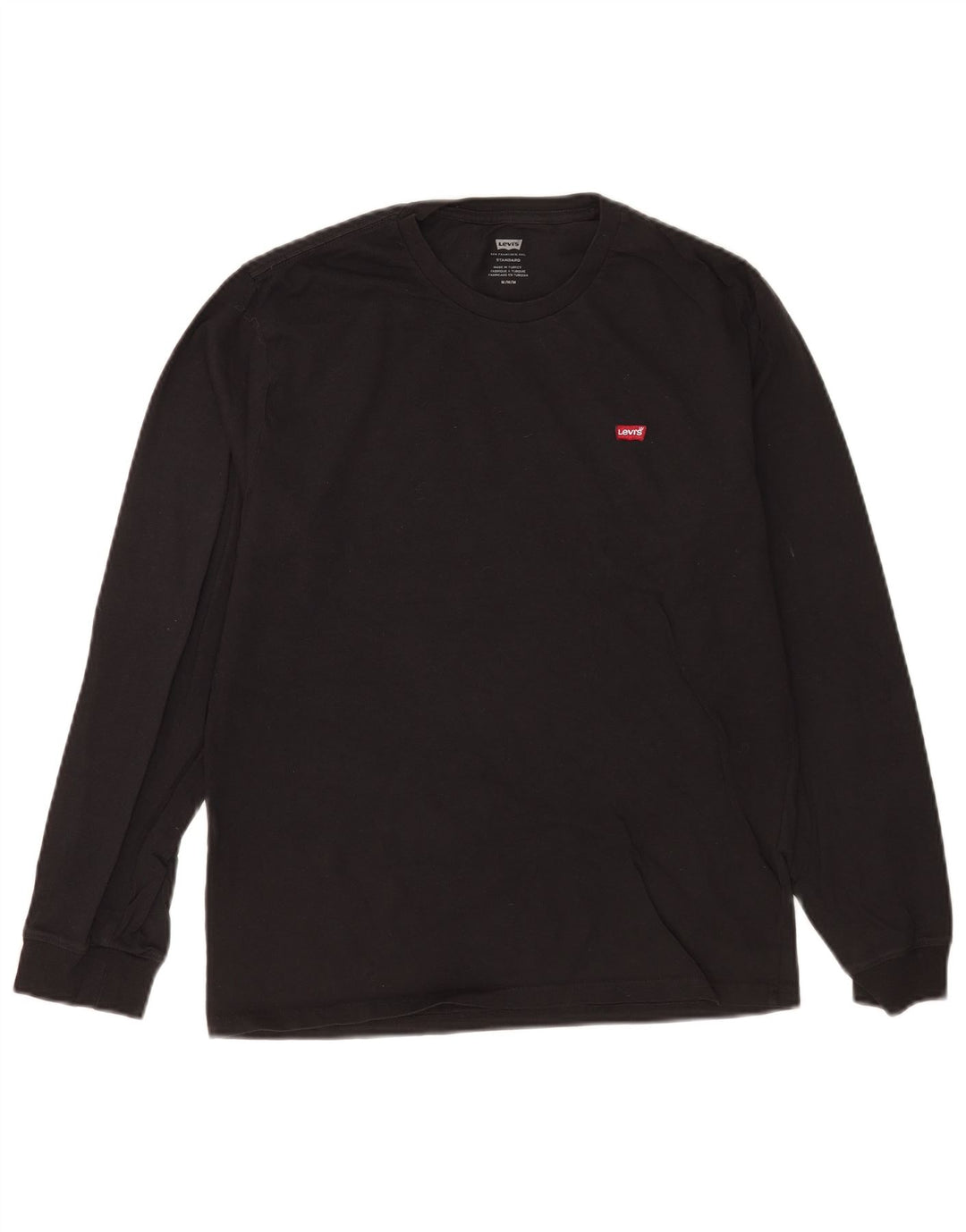 Levi's Herre Standard Top Langærmet Medium Sort Bomuld