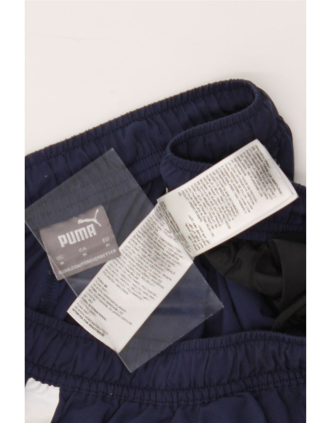 PUMA Mens Sport Shorts Medium  Navy Blue Polyester Vintage Puma and Second-Hand Puma from Messina Hembry 