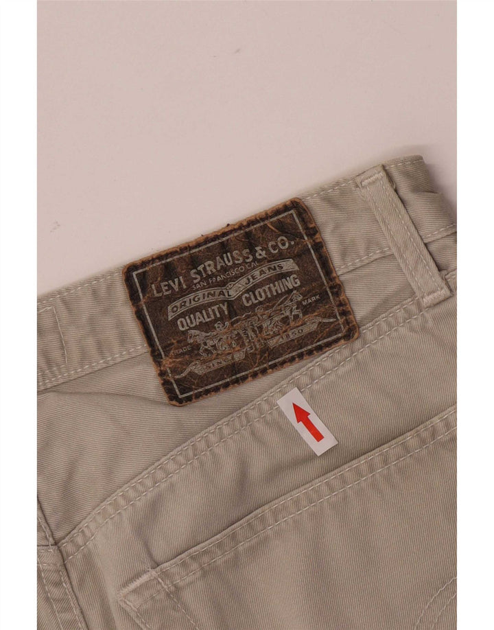 Levi's regulære denimshorts til mænd Large W33 Beige Cotton