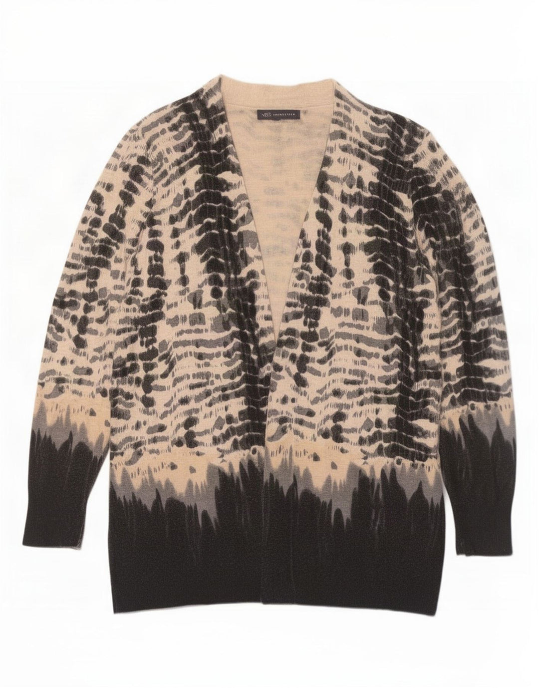 Marks & Spencer Dame Longline Cardigan Sweater UK 16 Large Multicolor