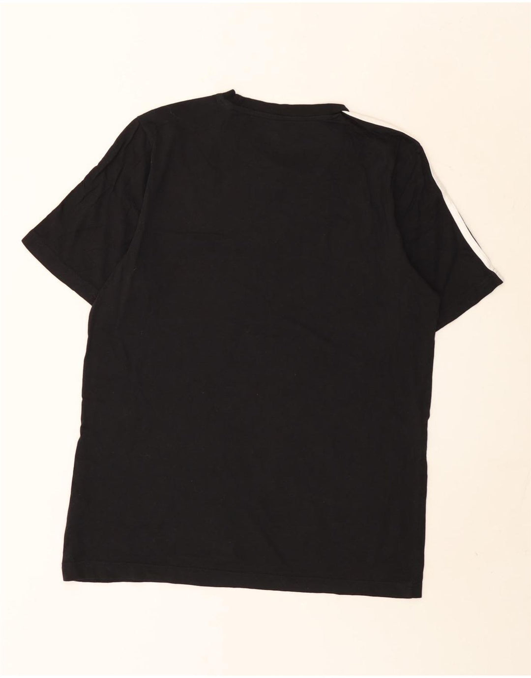 Adidas Herre T-Shirt Top Medium Sort Bomuld