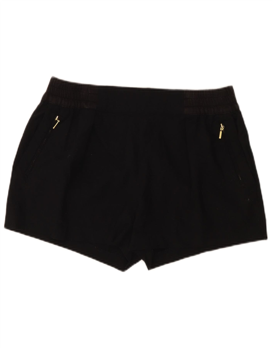 Zara Dame Casual Shorts Large W32 Sort Polyester