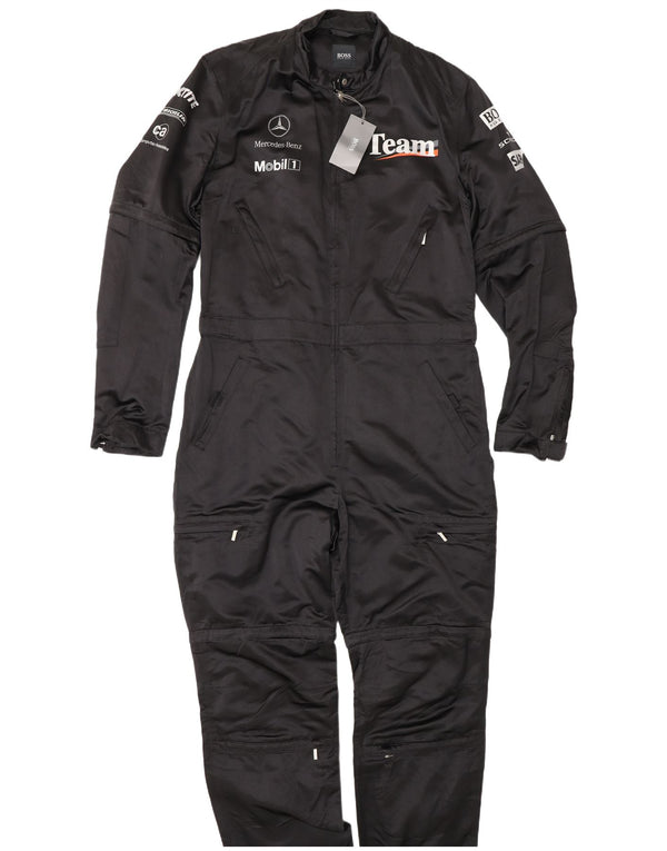 Hugo Boss Herre Formula One Grafisk Jumpsuit Størrelse 110 2XL Sort Silk Sports
