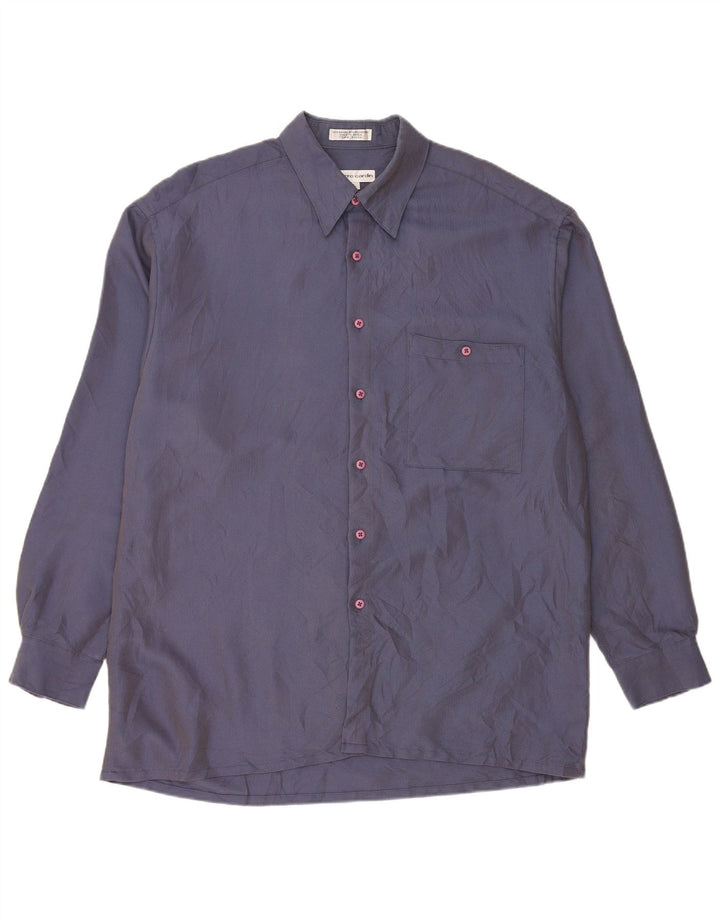 Pierre Cardin Herreskjorte Stor blå geometrisk rayon