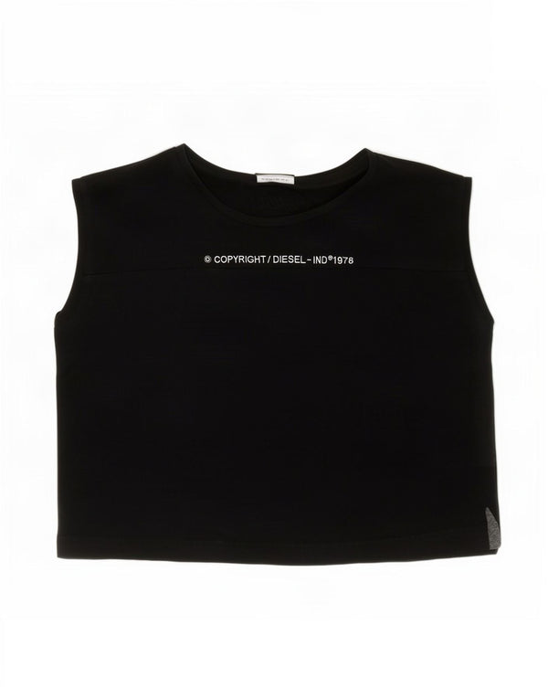 Diesel Pige Grafisk Vest Top 11-12 År Sort