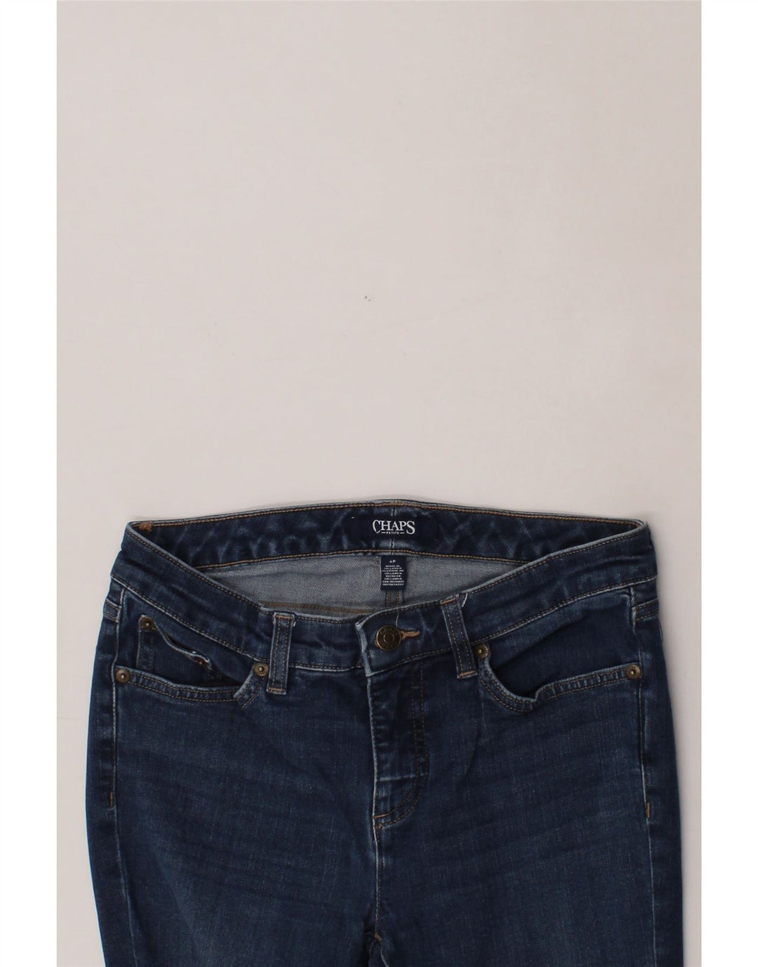 CHAPS Womens Skinny Jeans US 4 Small W28 L28 Blue Cotton Vintage Chaps and Second-Hand Chaps from Messina Hembry 