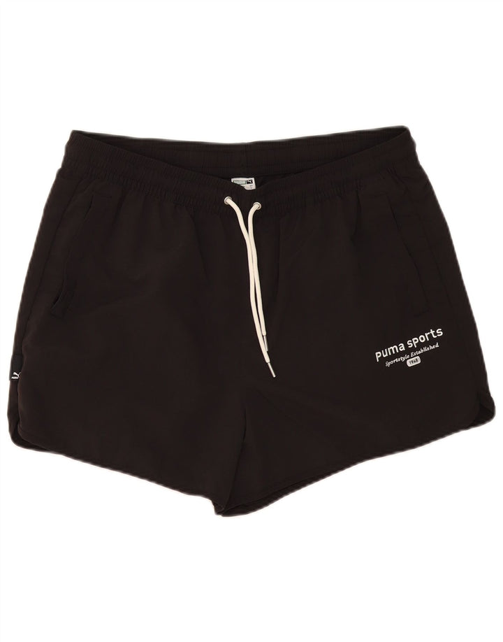 Puma Herre Sportshorts Stor Sort Nylon