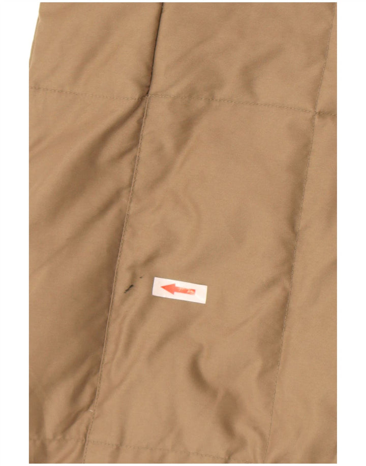 Sergio Tacchini Dame Hætte Polstret Frakke IT 46 Stor Beige Polyester