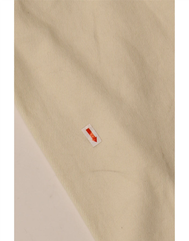 Zara Womens Crop Oversized denimjakke UK 16 Large Off White Bomuld