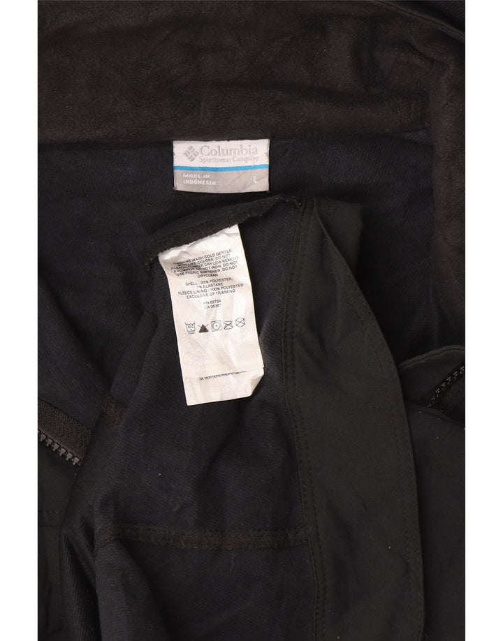Columbia Dame Hættetrøje Topjakke UK 14 Stor Sort Polyester