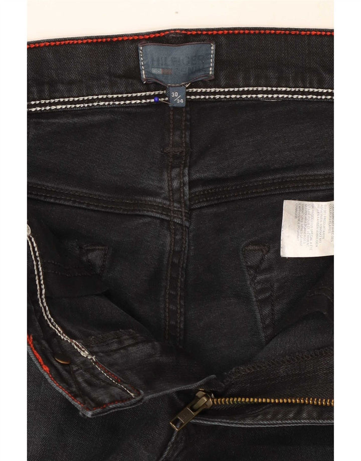 Tommy Hilfiger Dame Slim Jeans W30 L34 Sort Bomuld