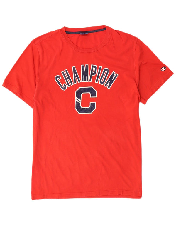 CHAMPION Herre Grafisk T-Shirt Top XL Rød