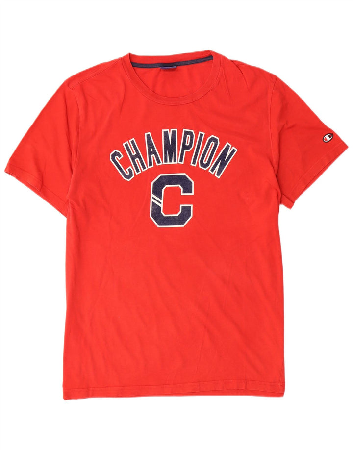 CHAMPION Herre Grafisk T-Shirt Top XL Rød