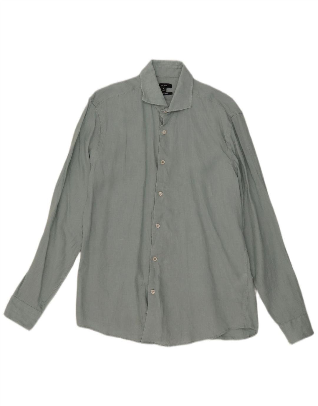 Reiss Herre Regular Fit skjorte Medium Blue Linen