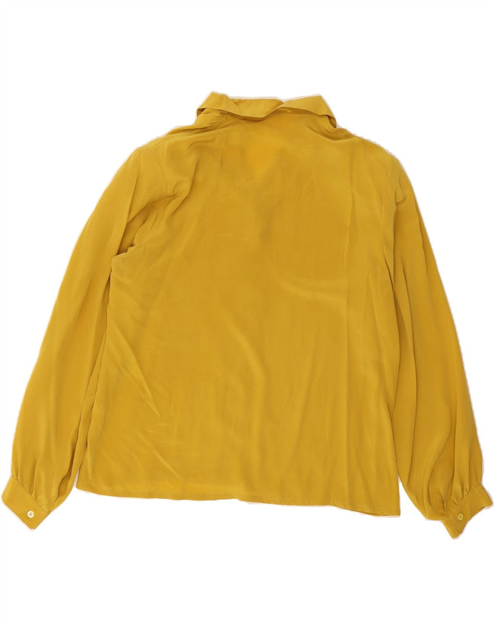BALLOON Womens Oversized Long Sleeve Shirt Blouse IT 40 Small Yellow Silk Vintage Balloon and Second-Hand Balloon from Messina Hembry 