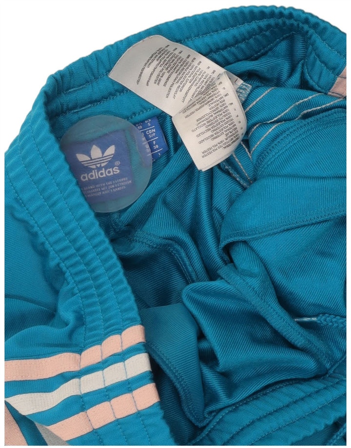 Adidas Træningsdragtsbukser til kvinder UK 10 Small Blue Polyester
