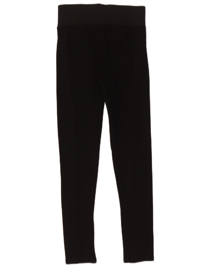 Zara Womens Leggings UK 8 Small Black Viscose