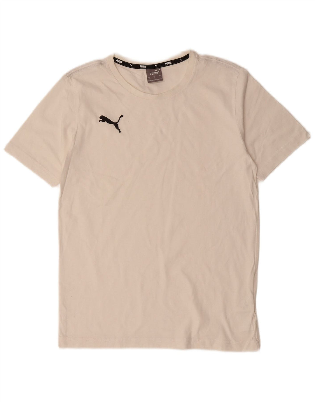 PUMA Mens T-Shirt Top Small White Cotton