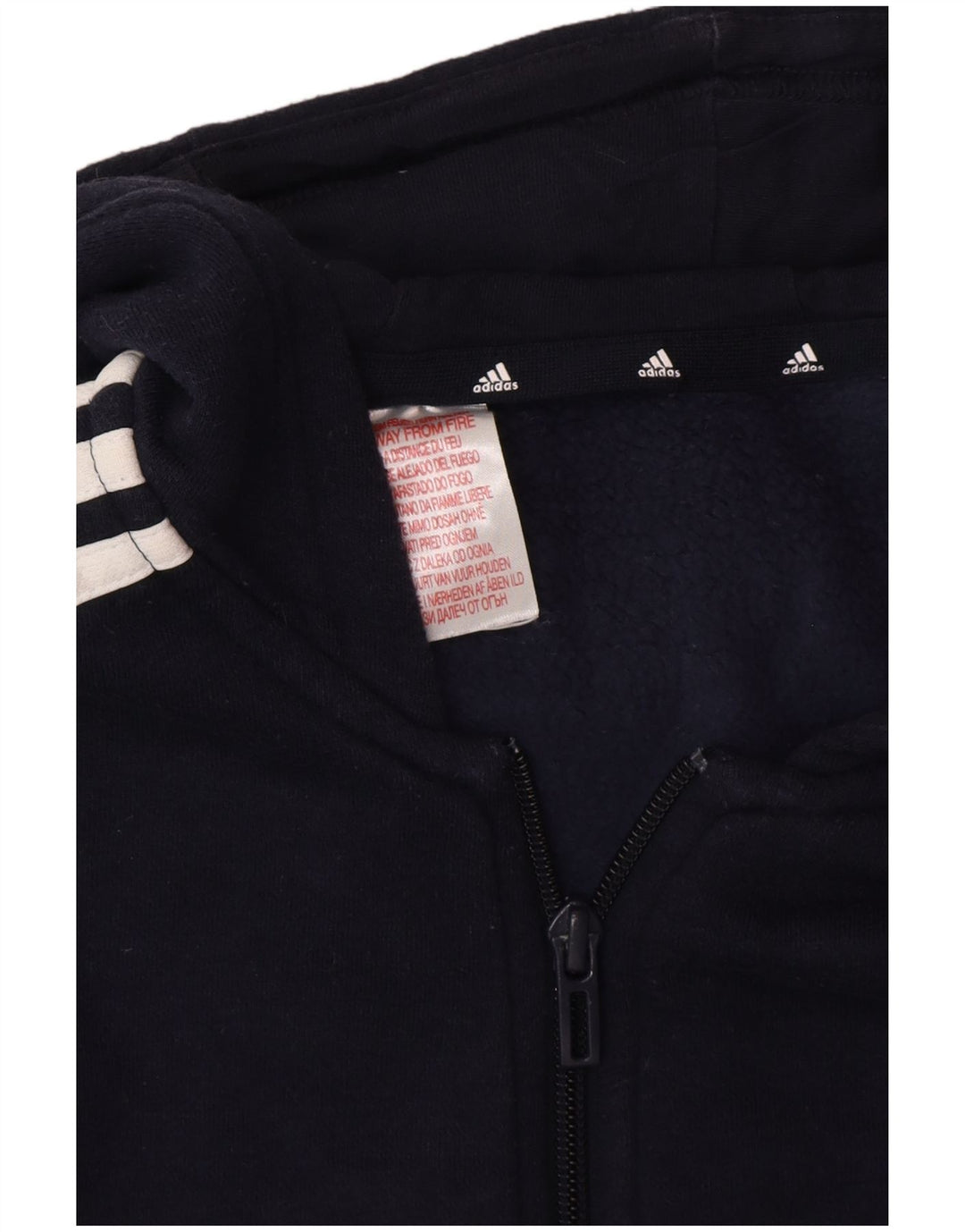 Adidas Hættetrøje med lynlås til mænd, lille marineblå