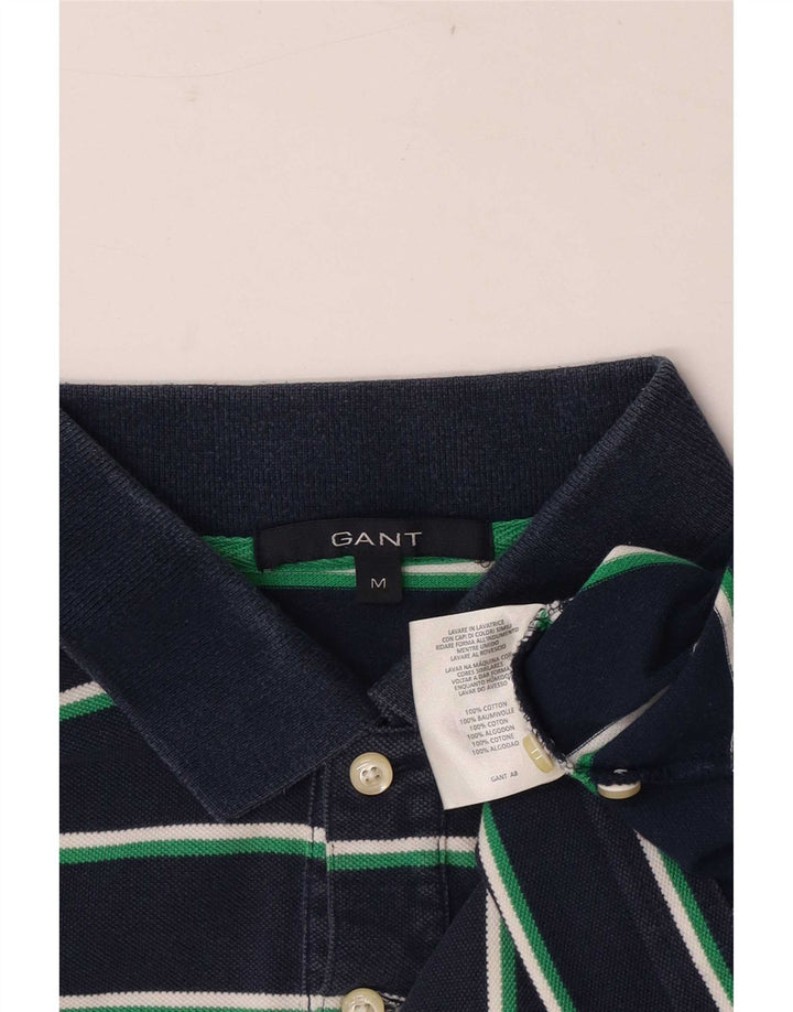 Gant Poloshirt til mænd Medium marineblå stribet bomuld