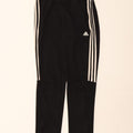 ADIDAS Boys Aeroready Tracksuit Trousers 13-14 Years Black Polyester