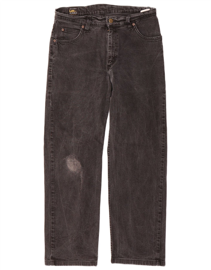 Lee Straight Jeans til mænd W30 L27 Grå bomuld