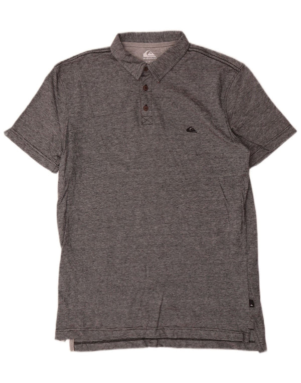 Quiksilver Herre Regular Fit Polo Shirt Lille grå nålestribet bomuld