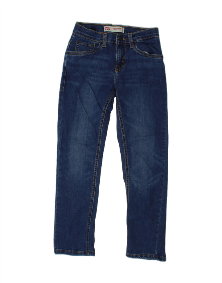 LEVI'S Boys 511 Slim Jeans 9-10 Years W25 L26 Navy Blue Cotton Vintage Levi's and Second-Hand Levi's from Messina Hembry 
