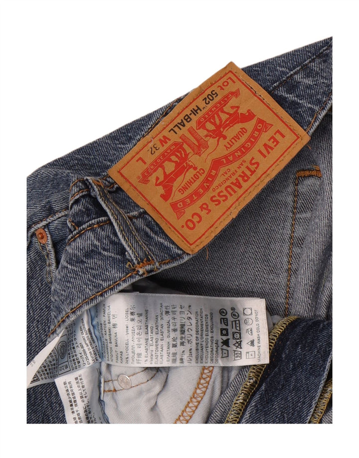 Levi's Herre 502 tilspidsede jeans W32 L22 blå bomuld