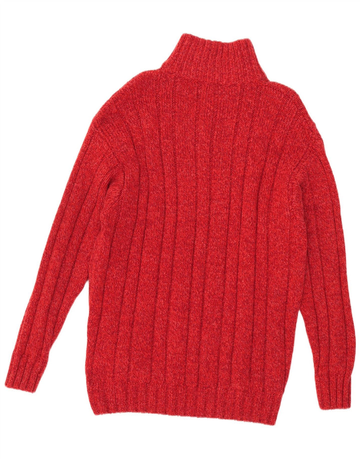 Vintage herre lynlås trøje sweater stor rød uld