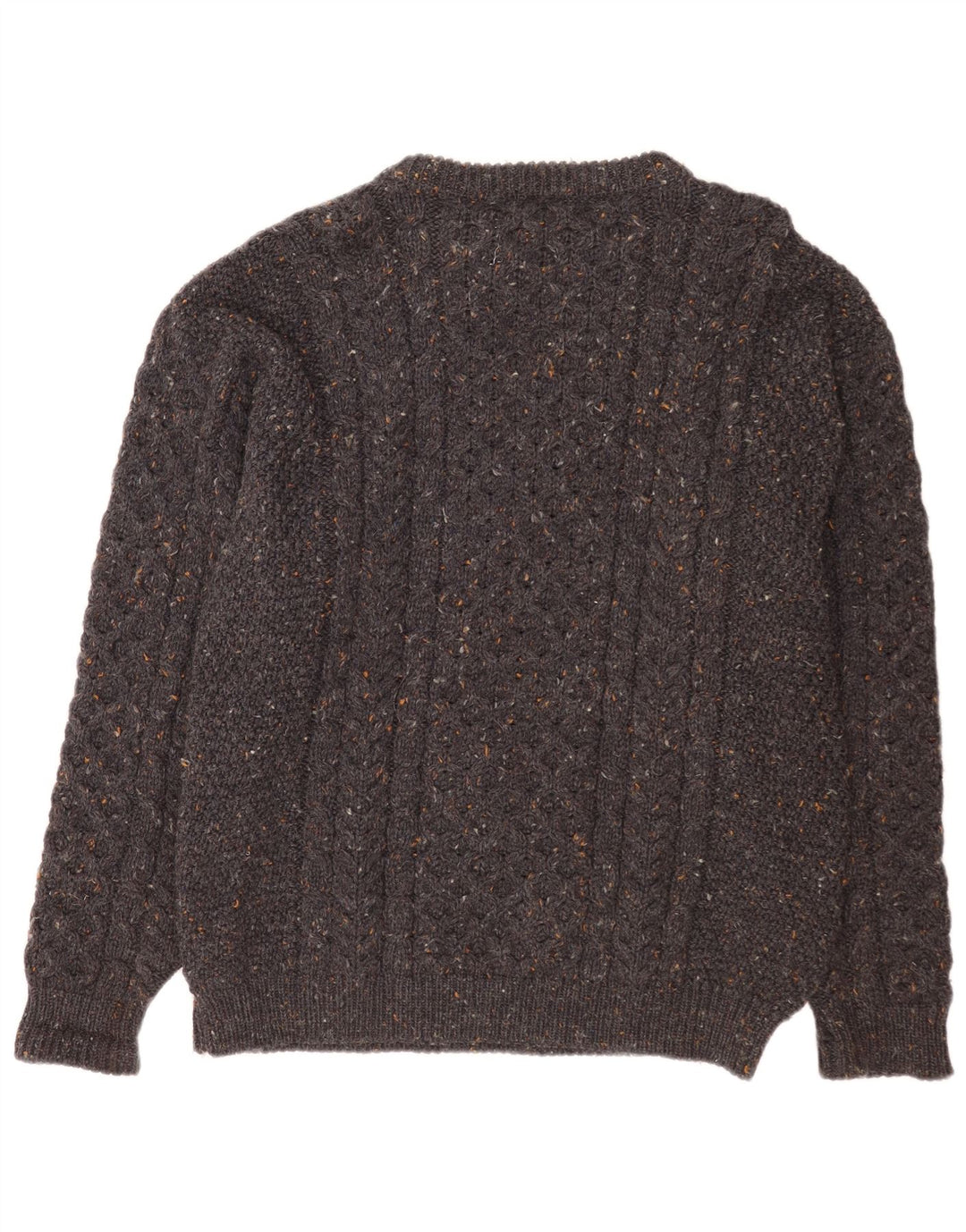 L.L.Bean Herre Boat Neck Sweater Sweater Large Grå Flecked Uld